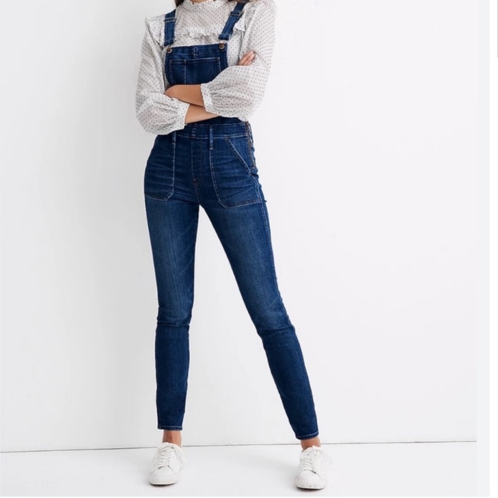 Madewell NWT Skinny Overalls in Groveland Wash | XS - Picture 3 of 12